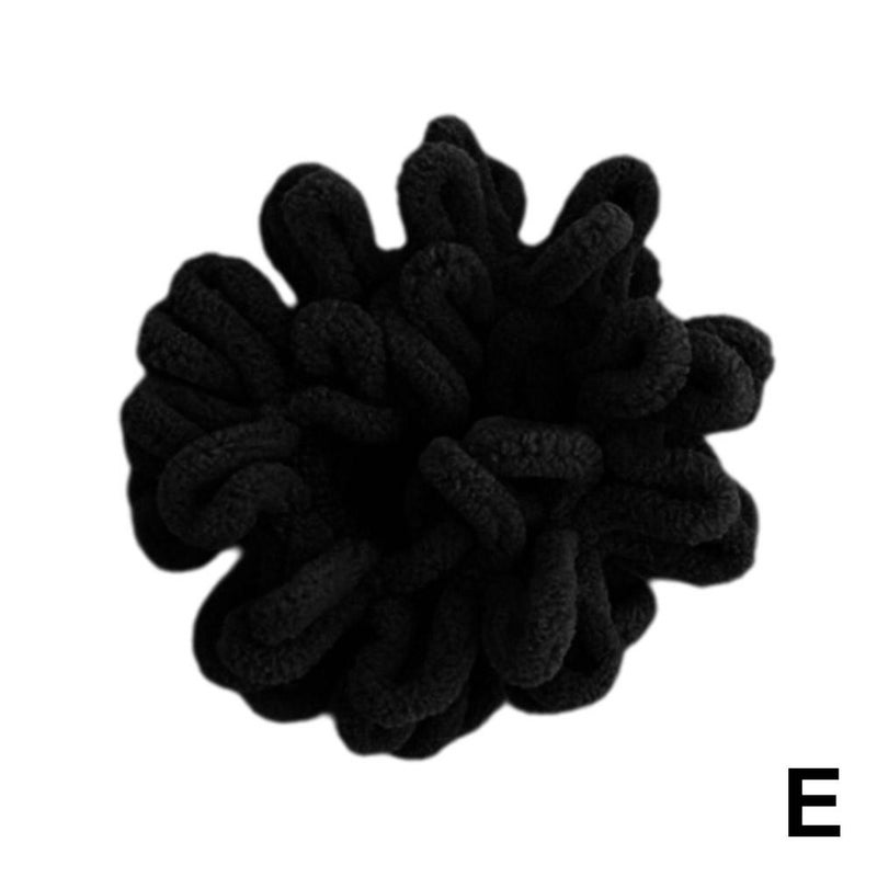 Autumn and winter wool hair ties, simple and gentle on hair, elastic bands that don't constrict the head, elegant hair ties, high-elasticity bun hair ties